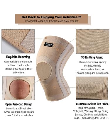 Professional Knee Brace & Compression Sleeve | Knee Support for Pain Relief & Fast Recovery - L/XL - Buy Online on GoSupps.com
