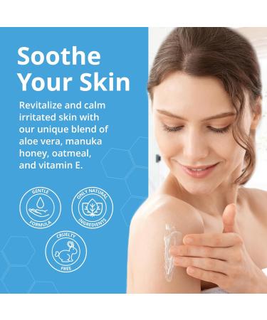 Eczema & Psoriasis Cream for Dry and Itchy Skin - Seborrheic Dermatitis Face Cream - Soothing & Hydrating - Manuka Honey & Shea Butter - Psoriasis Relief for Adults & Kids (4oz) 4 Ounce (Pack of 1) - Buy Online on GoSupps.com