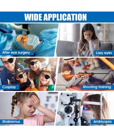 6 Pcs Adjustable Soft Medical Eye Patches for Adults & Kids | Treat Lazy Eye Amblyopia & Strabismus - International Shipping Available - Buy Online on GoSupps.com