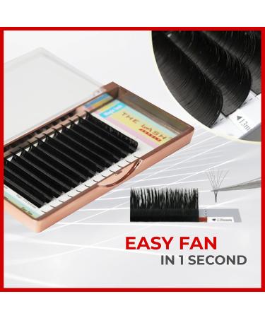 The Lash Supply Easy Fan Volume Eyelashes | C/D Curl | 9-20mm | 0.05 Thickness | Professional Magic Lashes Extension Supplies - Buy Online on GoSupps.com
