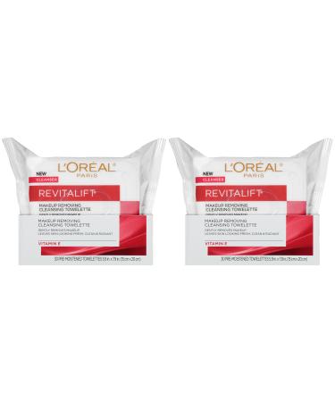 L'Or al Paris Revitalift Makeup Removing Facial Cleansing Towelettes with Vitamin E 30 ct. (Pack of 2) 30 Count (Pack of 2) - Buy Online on GoSupps.com