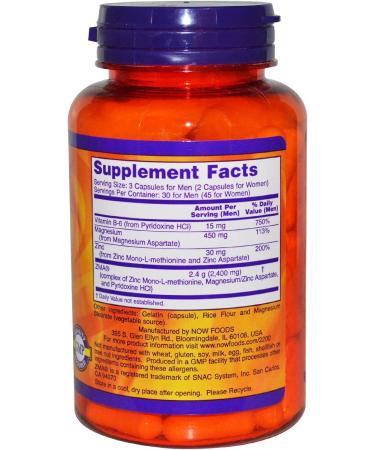 Now Sports ZMA Supplement - 90 Count - Enhanced Muscle Recovery and Sleep Aid - Buy Online on GoSupps.com