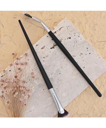 lanliflying Folding Angle Scalloped Lash Brush | Eyebrow Brush and Mascara Fan Brush Set - Eyebrow and Eyelash Brush with Soft Bristles for Girlfriend Mother Wife - Buy Online on GoSupps.com