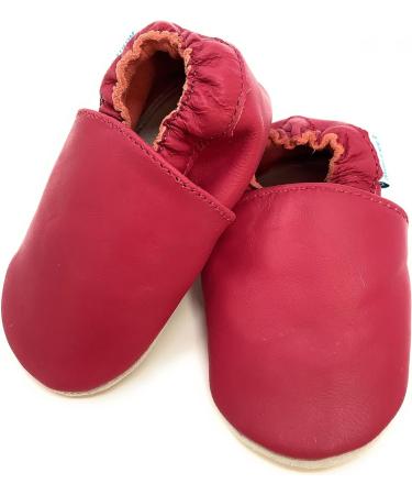 MiniFeet Premium Soft Leather Baby Shoes - 4 for the price of 3 - Toddler Shoes 0-6 Months Plain Pink - Buy Online on GoSupps.com