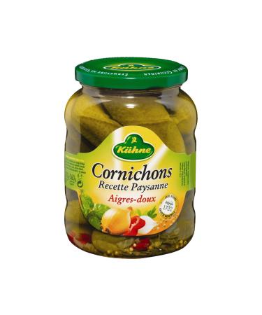 Kühne Sweet and sour pickles, Peasant recipe - The jar of 360g net drained