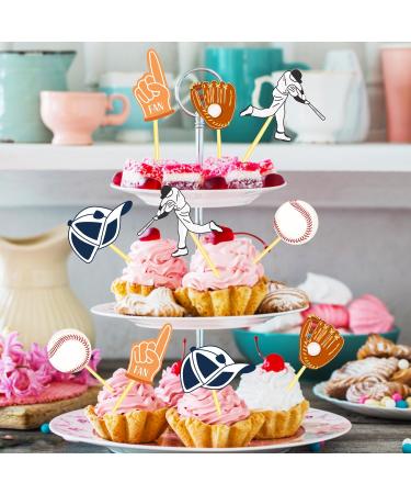 Adirasenotek Baseball Cupcake Toppers and Baseball Themed Cupcake Wrappers Sport Party Supplies for Baseball Themed Party Birthday Party Baby Shower 20Set Cupcake Decorations - Buy Online on GoSupps.com