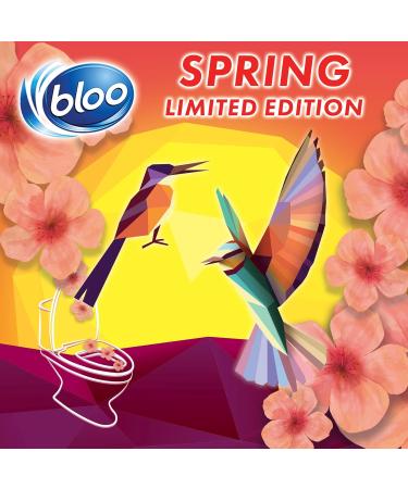 Bloo Limited Edition Peach Power Active Clear Water Toilet Cleaner Rim Block with Anti-Limescale Cleaning Foam Dirt Protection and Extra Freshness 3 x Toilet Blocks - Buy Online on GoSupps.com