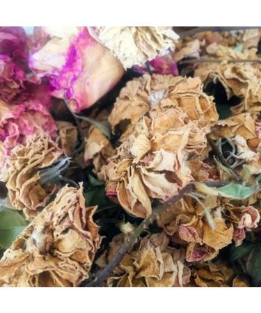 Bulgarian Rose Damascene Herbal Tea Rosebuds Rose Petals 0.5 litre (500ml) Damask Rose Pure Dried Rosebuds - Buy Online on GoSupps.com