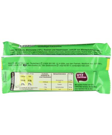 Balisto Chocolate Bars - Muesli Mix Green | 60 Bars (3 Packs of 20) | International Shipping Available - Buy Online on GoSupps.com