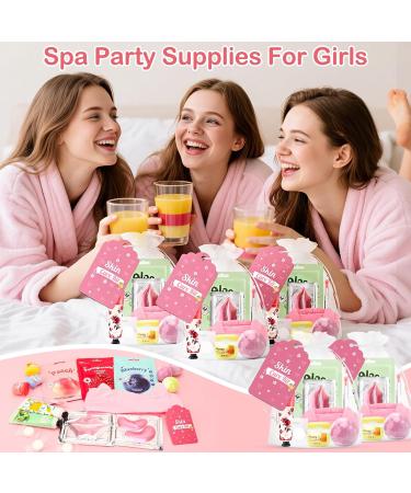 132 PCS Spa Party Supplies, Spa Party Favors Include Face Masks Skincare, Hand Cream, Lip Balm, Under Eye Patches, Lip Mask and Foot Bath Bombs, Spa Birthday Sleepover Party Supplies 01PINK - Buy Online on GoSupps.com