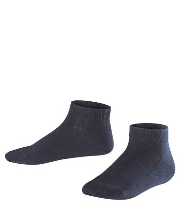 FALKE Unisex Kids Family Trainer Socks Sustainable Cotton Black Grey More Colours Thin Ankle Socks For Boys Or Girls Summer Or Winter Plain Pattern For School Or Casual Looks 1 Pair 19-22 Blue (Dark Marine 6170)