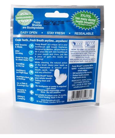 Fuzzy Brush Chewable Toothbrush 10 Pack - Convenient Dental Care Solution - Buy Online on GoSupps.com