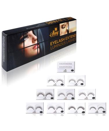 SHANY Eyelash Extend - Set of 10 Assorted Reusable Eyelashes | Thin Collection - International Shipping Available - Buy Online on GoSupps.com