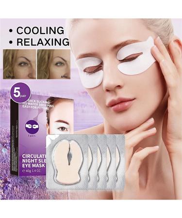 Circulation Shape Night Sleeping Eye Masks 5 Pair Under Eye Gel Patches Hyaluronic Acid Anti Wrinkle Under Eye Patches For Puffy Eyes Eye Bags and Dark Circles Eye Masks Skincare - Buy Online on GoSupps.com