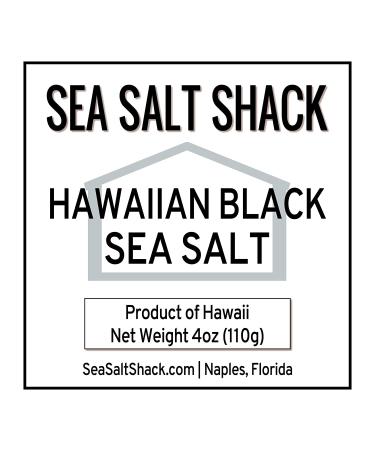 Sea Salt Shack Hawaiian Black Sea Salt 4oz - Authentic Hawaiian Black Salt 4 Ounce (1 Pack) - Buy Online on GoSupps.com