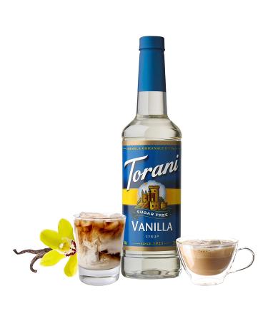 Torani Sugar Free Vanilla Syrup 25.4oz (Pack of 4) - Sugar-Free Flavoring for Drinks & Desserts - Buy Online on GoSupps.com