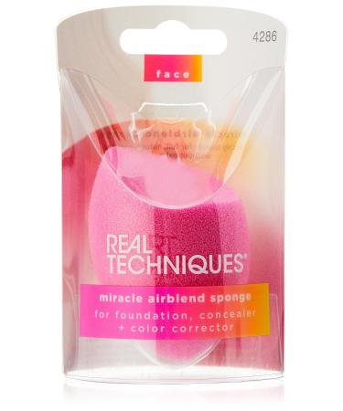 Real Techniques Chroma Miracle Complexion Makeup Blending Sponge For Liquid and Cream Foundations Dewy or Matte Finish 1 Count
