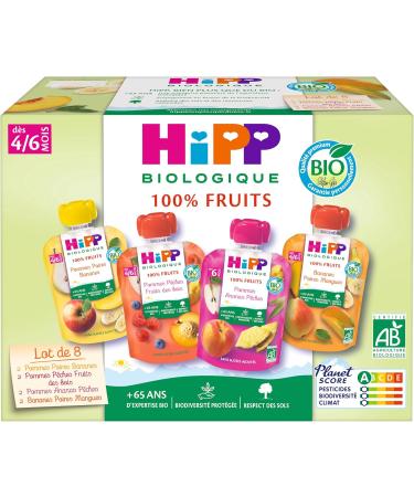 HiPP Organic Multipack bottles 4 varieties from 4/6 Months - 32 x 90 g - Buy Online on GoSupps.com
