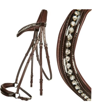 HKM Riding Bridle & Kerbl Antislip Rubber Reins Bundle - Black & Brown 1 Piece International Shipping Available - Buy Online on GoSupps.com