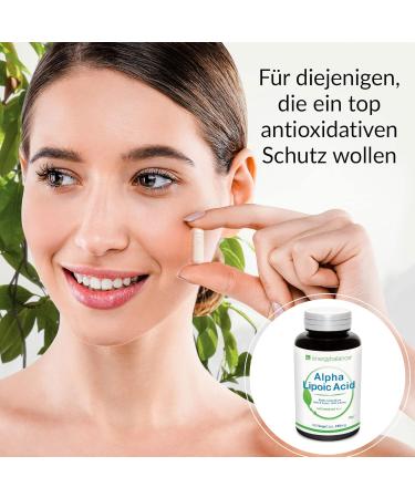 EnergyBalance Alpha Lipoic Acid Capsules - Vegan & Gluten-Free Antioxidants - 180 VegeCaps 250mg - Buy Online on GoSupps.com