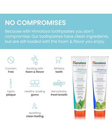 Organic Himalaya Botanique Whitening Toothpaste Variety Pack - Simply Mint & Simply Peppermint - Fluoride Free - 5.29 oz (2 Pack) - Buy Online on GoSupps.com