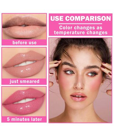 Magic Color Changing Lip Oil | Hydrating Tinted Gloss & Balm | Non-Sticky Plumping Lip Stain - International Shipping - Buy Online on GoSupps.com