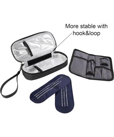 Apollowalker Insulin Cooler Bag for Diabetes - Black | Keep Medications Safe & Cool - Perfect for Syringes & Injections - Buy Online on GoSupps.com