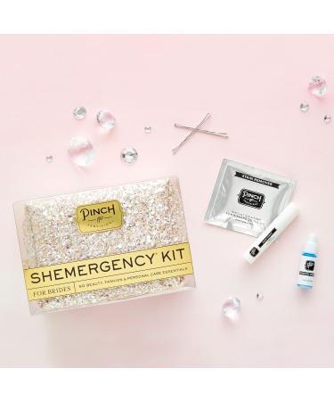 Pinch Provisions Shemergency Kit for Brides | 50 Essential Wedding Day Items | Pink Diamond Glitter Survival Pouch - Buy Online on GoSupps.com
