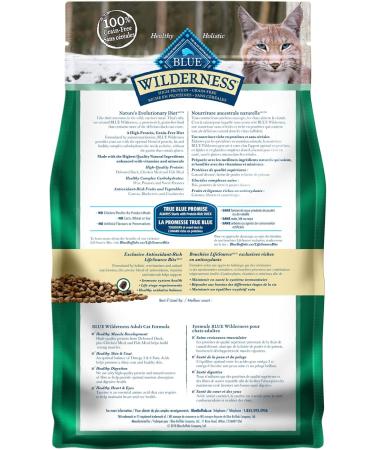 Blue Buffalo Wilderness High Protein Grain Free Natural Adult Dry Cat Food Duck 2.2kg bag Medium Bag 2.20 kg (Pack of 1) Duck - Buy Online on GoSupps.com