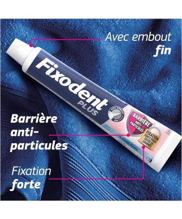 Fixodent Cr me Adh sive Plus Barri re Anti-Particules Pour Proth ses Totales et Partielles Go t Neutre Tenue Et Confort Tout Au Long De La Journ e Arome Frais Fixodent Cr me fixative PLUS Barri re Anti-particules Fresh 57g - Buy Online on GoSupps.com