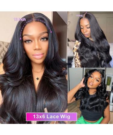 26 Inch Aicrelery HD Lace Front Body Wave Wig | Pre Plucked with Baby Hair | 180% Density Brazilian Human Hair Wig for Black Women - Natural Color - Buy Online on GoSupps.com