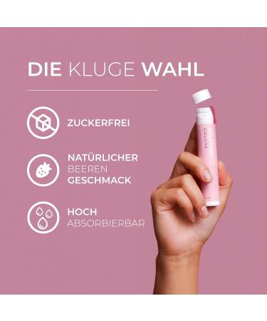 Swedish Collagen Deluxe Shots - 12 500 mg Liquid Collagen with Hyaluronic Acid | Hair Skin & Nails Supplement | 20x25ml - Buy Online on GoSupps.com