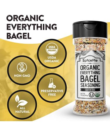 Organic Everything Bagel Seasoning 9.3 oz - Zero Calories | Premium Blend for Flavorful Dishes - Buy Online on GoSupps.com