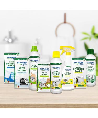 Heitmann Pure Soda - Eco-Friendly Multi-Purpose Cleaner | 2x500g Pack for Household Cleaning & Detergent Enhancer - Buy Online on GoSupps.com