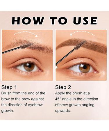 Buy CAHIUYOA 2PCS Waterproof Eyebrow Gel - Long-lasting Tinted Brow Mascara for Natural Brows - 02 Light Brown | International Shipping Available - Buy Online on GoSupps.com