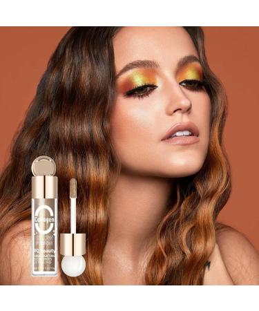 Eyeshadow | Holographic Eyeshadow Liquid Shimmer Eyeshadow | Highlight Eye Makeup and Glow Liquid Eyeshadow Long-Lasting for Woman Girl Frifer 6# - Buy Online on GoSupps.com