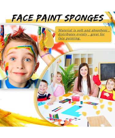24 Pcs High Density Face Paint Sponges - Face Painting Petal Sponge for Kids & Adults - Ideal for Makeup, Halloween & Body Art - Buy Online on GoSupps.com