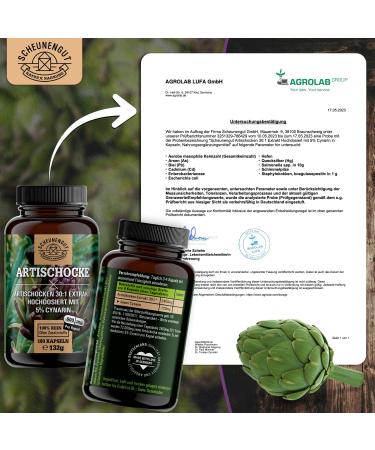 ARTALCHOCKING Extract 2400mg - 30:1 Artichoke Capsules | High Dose 72000mg & Vegan | Laboratory Tested - Buy Online on GoSupps.com