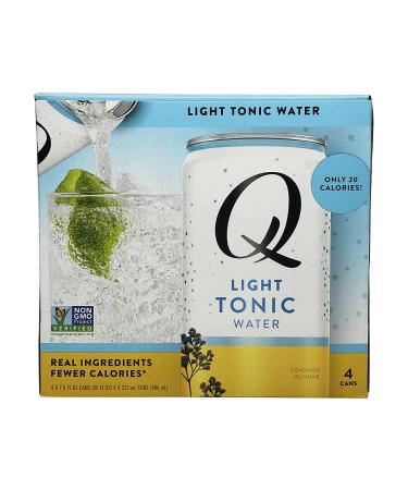 Q Tonic Water Light 4Pk - 30 Fl oz | Premium Mixer for Cocktails | Low Calorie & Naturally Flavored - Buy Online on GoSupps.com