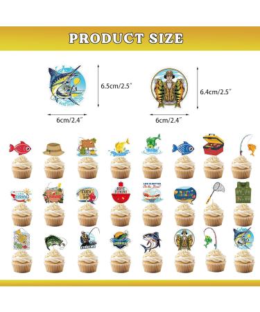 48pcs Fishing Cupcake Toppers - Buy Online on GoSupps.com