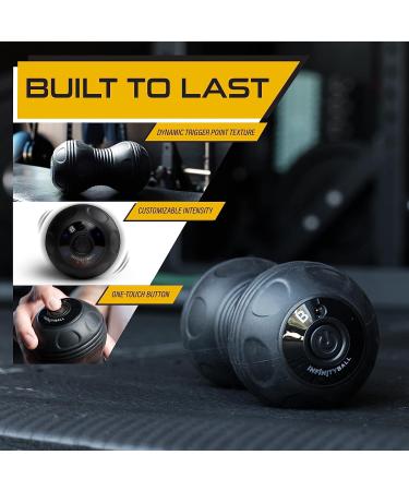 Nextrino Peanut Massage Ball - 4-Speed Vibrating Foam Roller for Deep Tissue Muscle Pain Relief - Myofascial Release Therapy for Anywhere Workout Recovery - Buy Online on GoSupps.com
