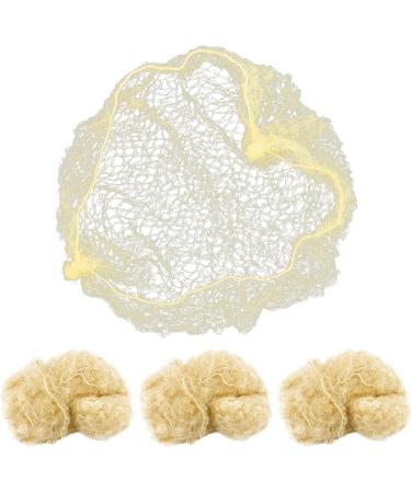 ZEONHEI 100 PCS 50cm Hair Nets for Women Bun Invisible Blonde Hair Net Bun Individual Elastic Edge Mesh Hair Bun Holder for Ballet Dancer Catering - Buy Online on GoSupps.com