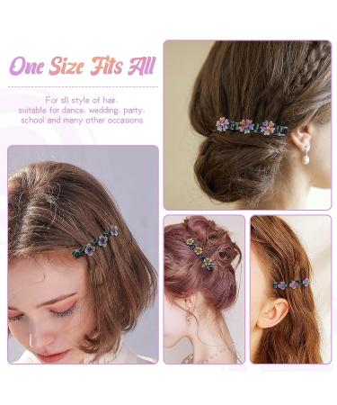 URBANITE Sparkling Crystal Stone Braided Hair Clips - 8PCS Rhinestone Hairpins for Women and Girls - Buy Online on GoSupps.com