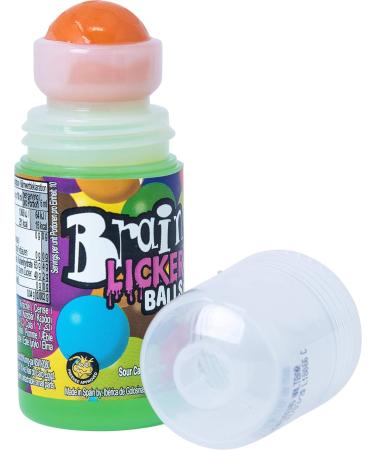 Freekee Brain Licker Balls - 12 Tongue Rollers with Sour Liquid Candy | Fruit Flavored Tray (12 x 80g) | International Shipping - Buy Online on GoSupps.com