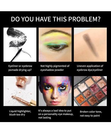 D'LANCI Eyeshadow Primer/Fixer Liquid - Long Lasting Eye Makeup Base for Eyeliner, Mascara, Eyebrow - Restore Dry and Turn Shadow to Liner - No Color - Buy Online on GoSupps.com