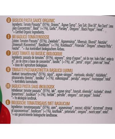Biona Organic Basilico Pasta Sauce 350g - Buy Online on GoSupps.com