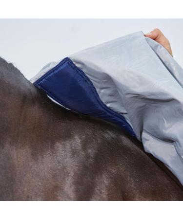 WeatherBeeta ComFiTec 600D/Mesh II Combo Neck Horse Rug Silver/Silver 6'6 6'6 Silver/Silver - Buy Online on GoSupps.com