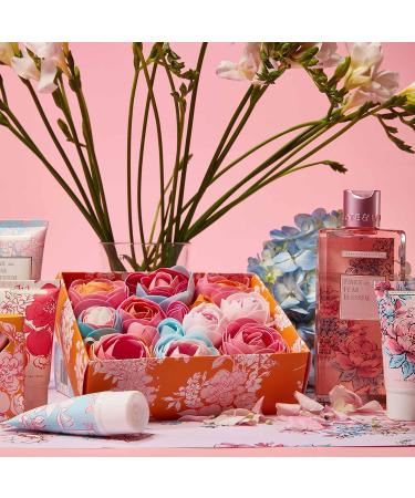 Heathcote & Ivory Florals Pinks and Pear Blossom Bathing Flowers - Gift Box Set - Buy Online on GoSupps.com