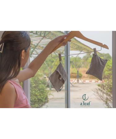 Shop Bamboo Charcoal Air Purifying Bags | Natural Odor Eliminator | Eco-Friendly & Chemical-Free | 8 Small Light Yellow Bags - Canada Made - Buy Online on GoSupps.com