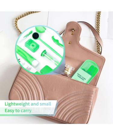 Annhua 8 Pcs Orthodontic Care Kit for Braces - Portable Cleaning Tools with Interdental Brush, Ortho Wax, Floss & More - Green - Buy Online on GoSupps.com